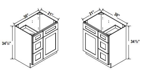 Shaker White-V3021DR-34.5