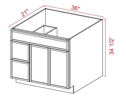 Slim Dove White-V3621TDR