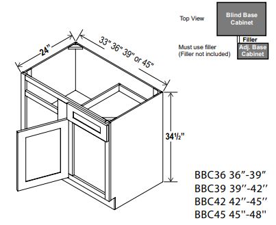 Blind Corner Base Cabinet