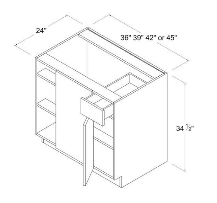 Blind Single Door Corner Base Cabinet
