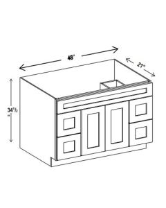 Shaker Gray-V4821-TD-34.5-4D
